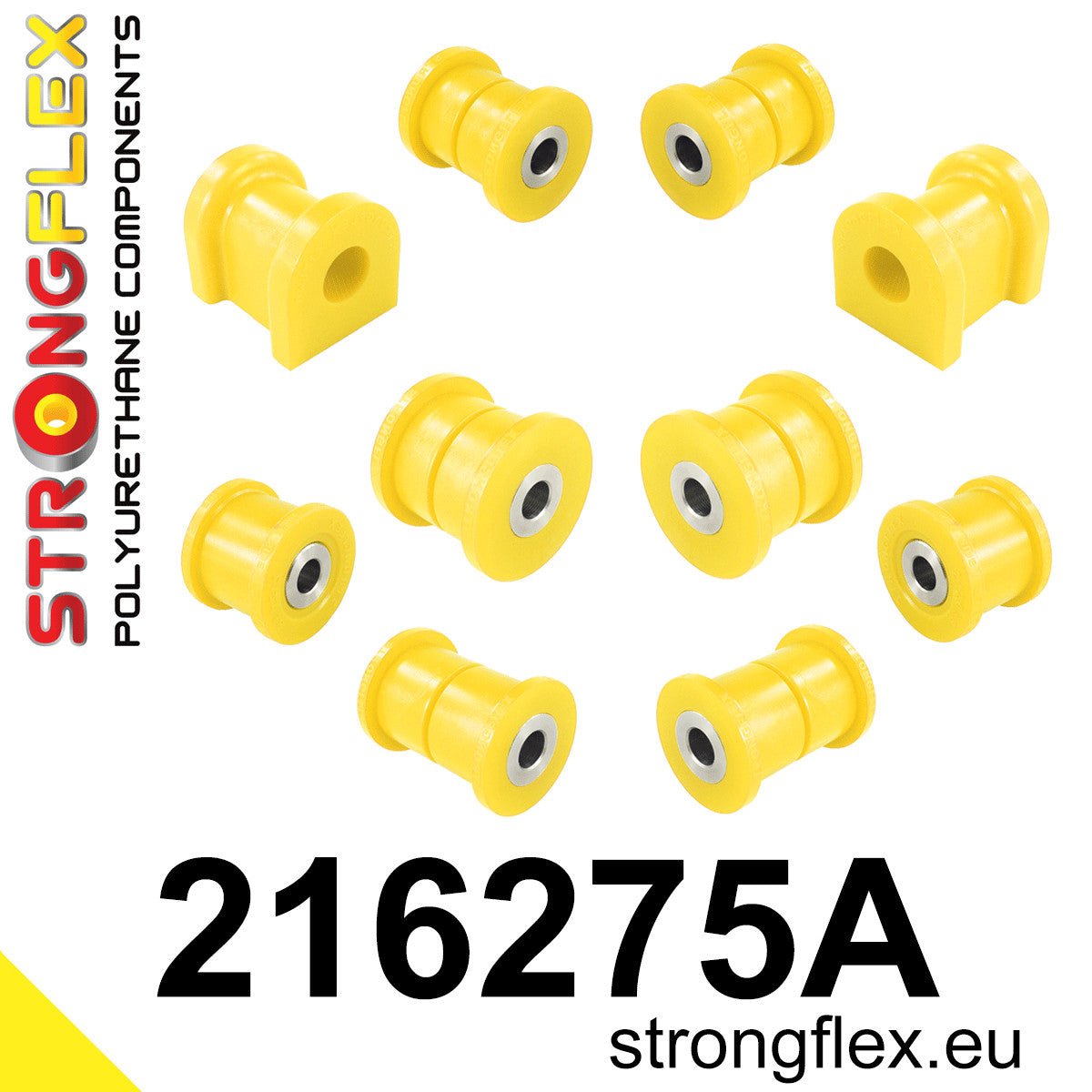 216275A Rear suspension bush kit SPORT Sport (Yellow) Lexus RX III (09-15)