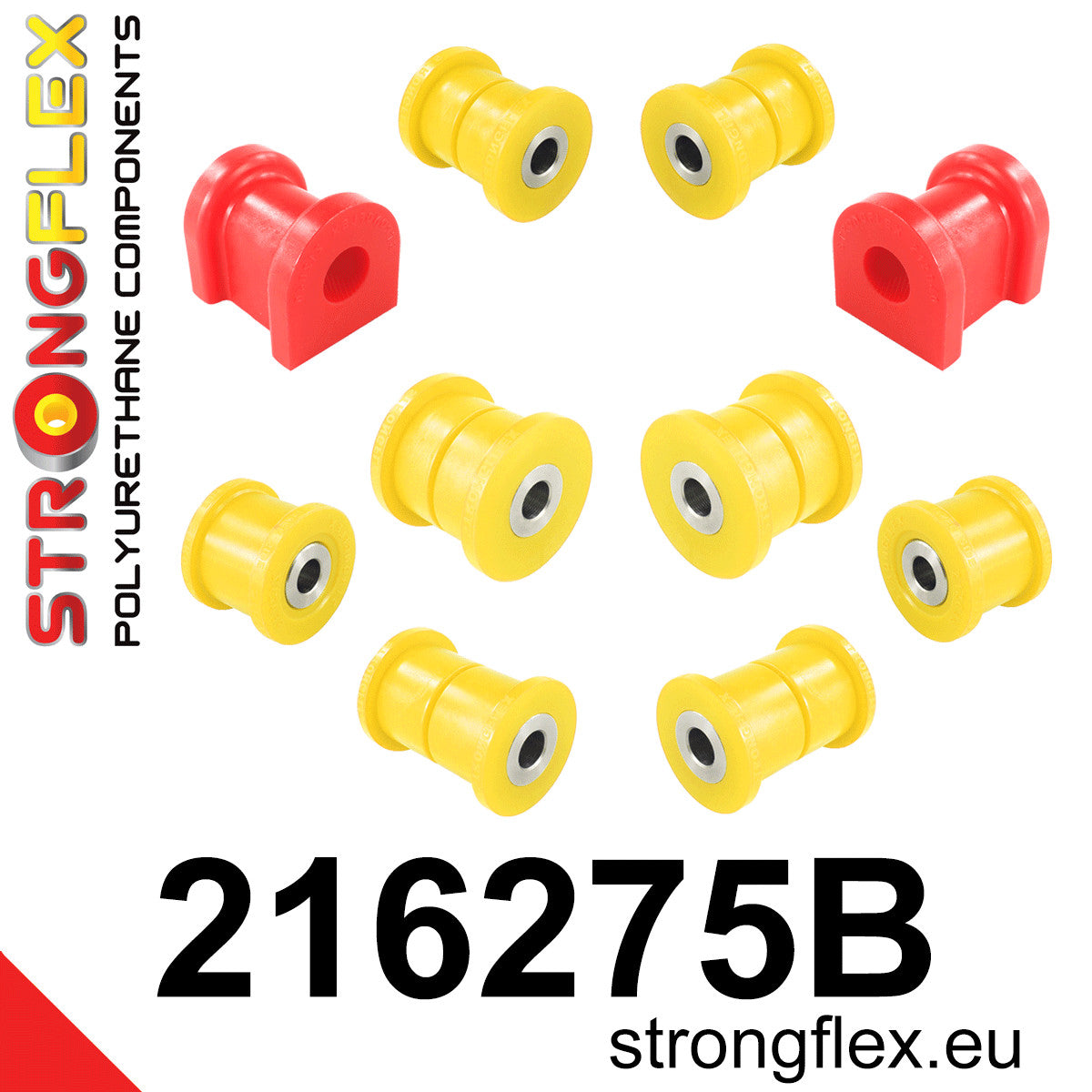 216275B Rear suspension bush kit Standard (Red) Lexus RX III (09-15)