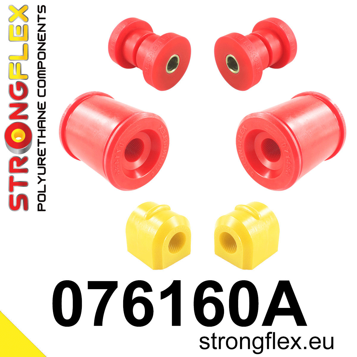 076160B Front suspension bush kit Standard (Red) Ford Focus MK2 (04-11)