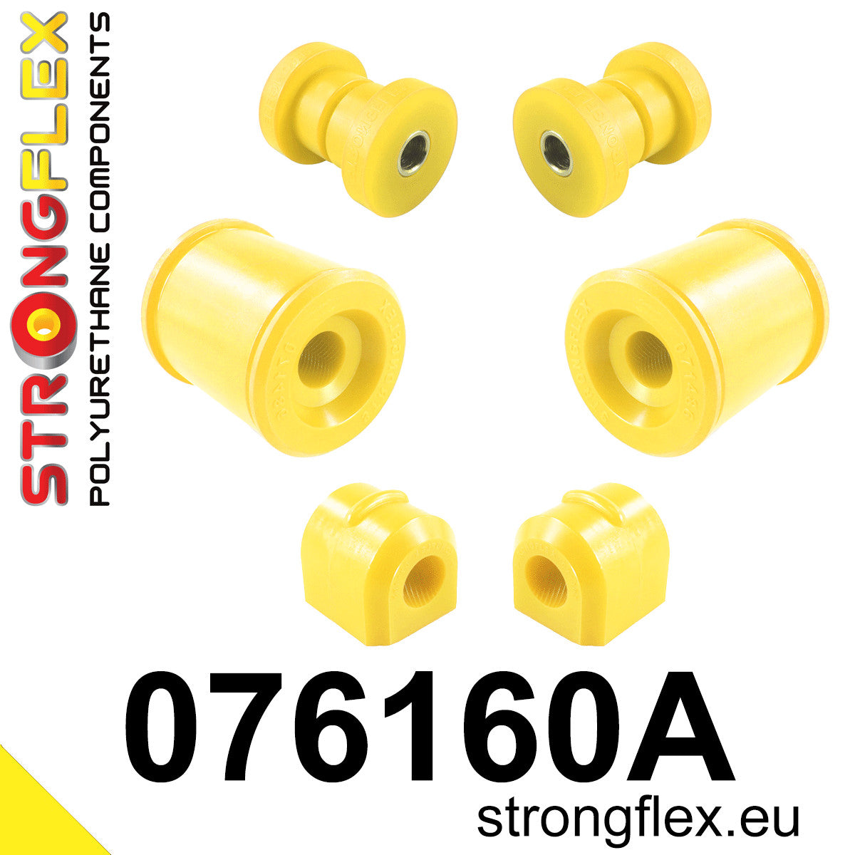 076160A Front suspension bush kit SPORT Sport (Yellow) Ford Focus MK2 (04-11)