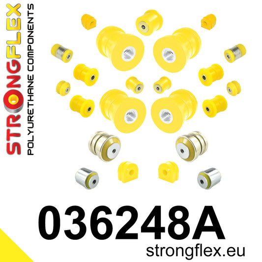 036248A Full suspension polyurethane bush kit SPORT Sport (Yellow) BMW Seria 5 V (03-10) E60 / E61