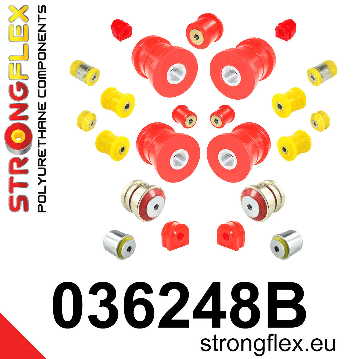 036248B Full suspension polyurethane bush kit Standard (Red) BMW Seria 5 V (03-10) E60 / E61