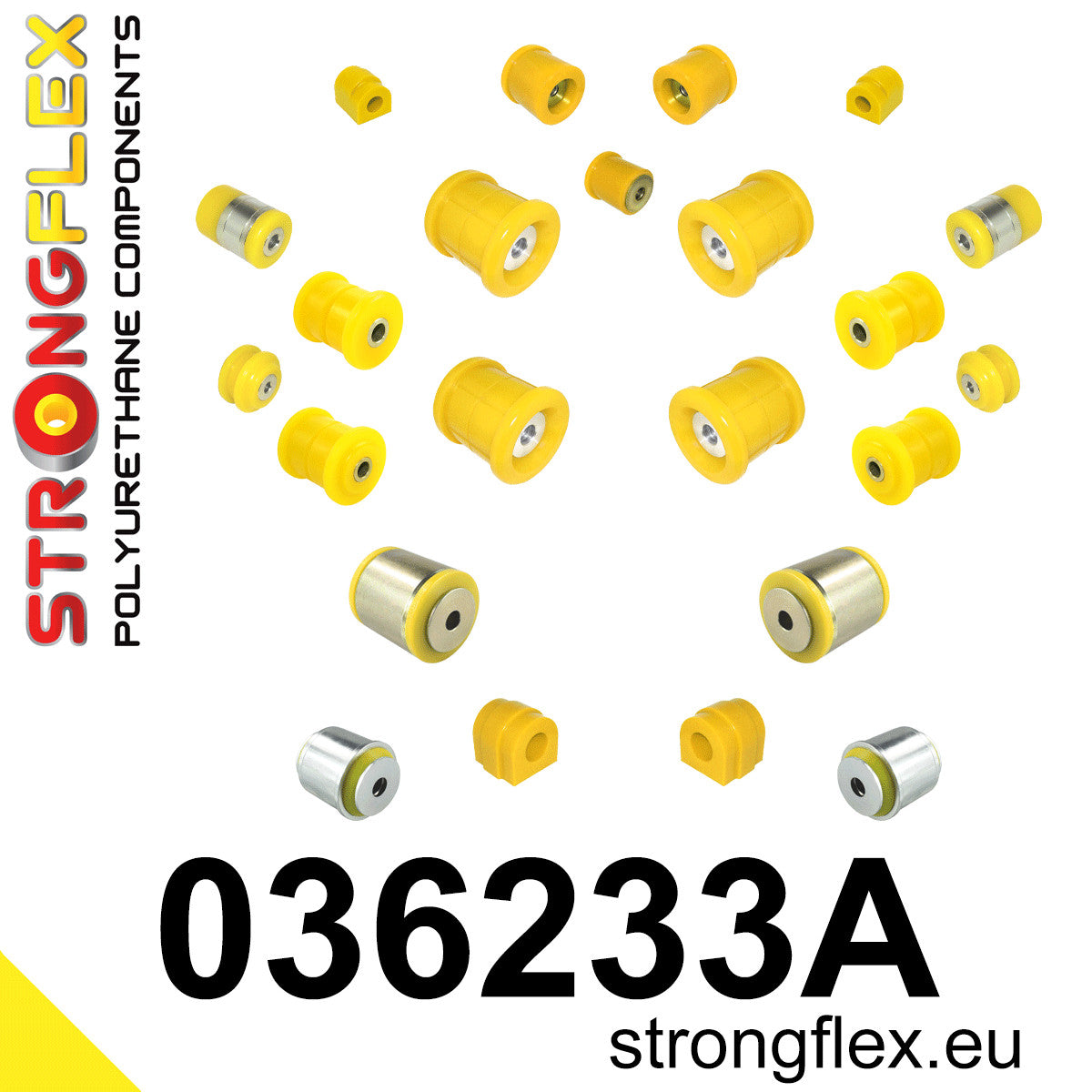 036233A Full suspension bush kit E39 Sedan SPORT Sport (Yellow) BMW Seria 5 IV (95-03) E39