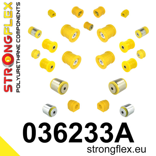 036233A Full suspension bush kit E39 Sedan SPORT Sport (Yellow) BMW Seria 5 IV (95-03) E39