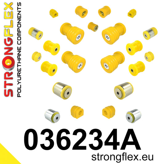 036234A Full suspension bush kit E39 Touring SPORT Sport (Yellow) BMW Seria 5 IV (95-03) E39