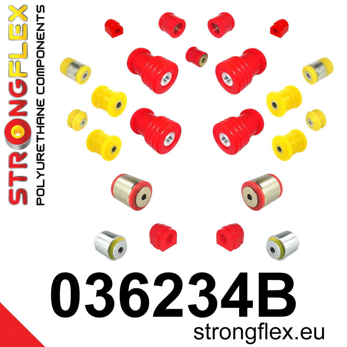 036234B Full suspension bush kit E39 Touring Standard (Red) BMW Seria 5 IV (95-03) E39