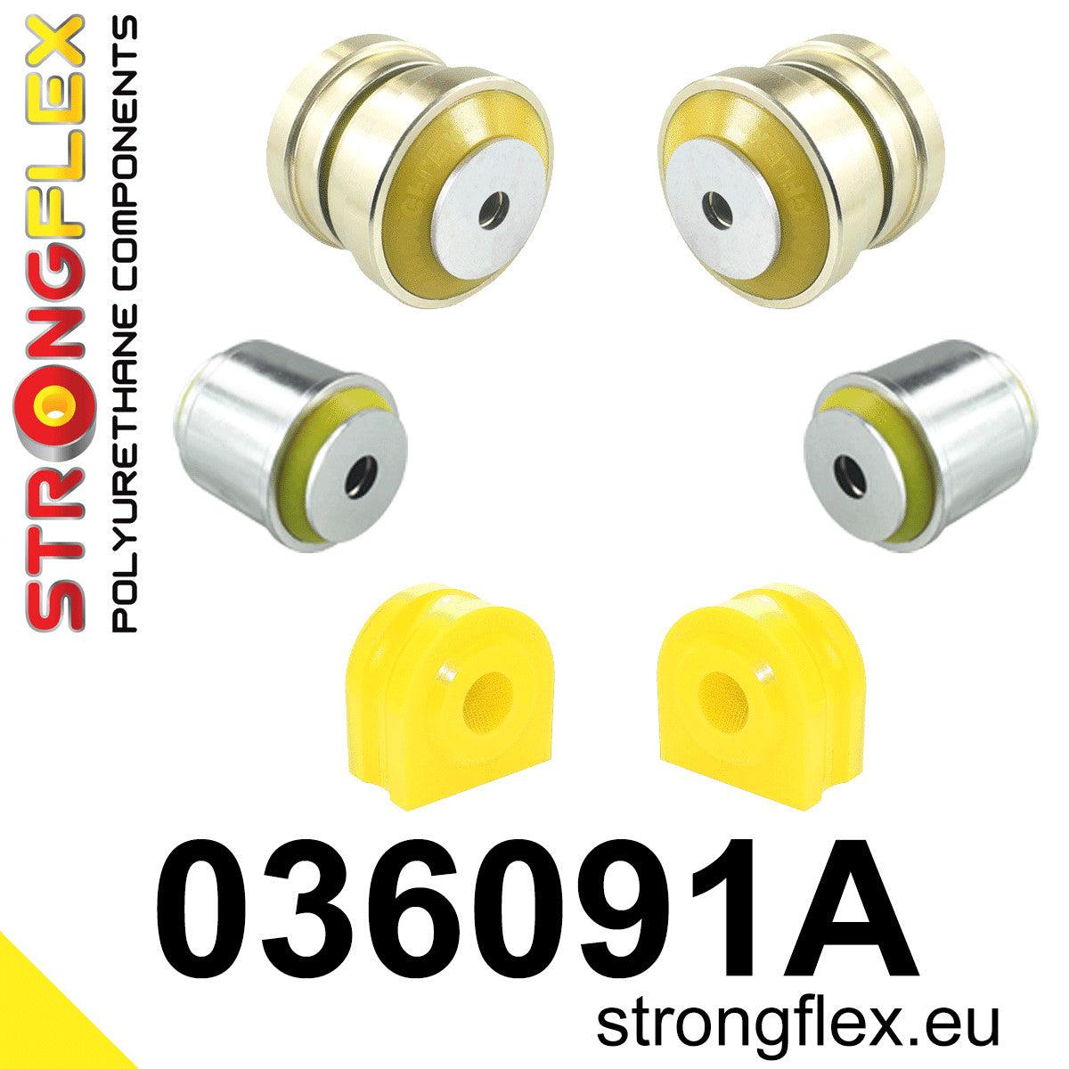 036091A Front suspension bush kit SPORT Sport (Yellow) BMW Seria 5 V (03-10) E60 / E61
