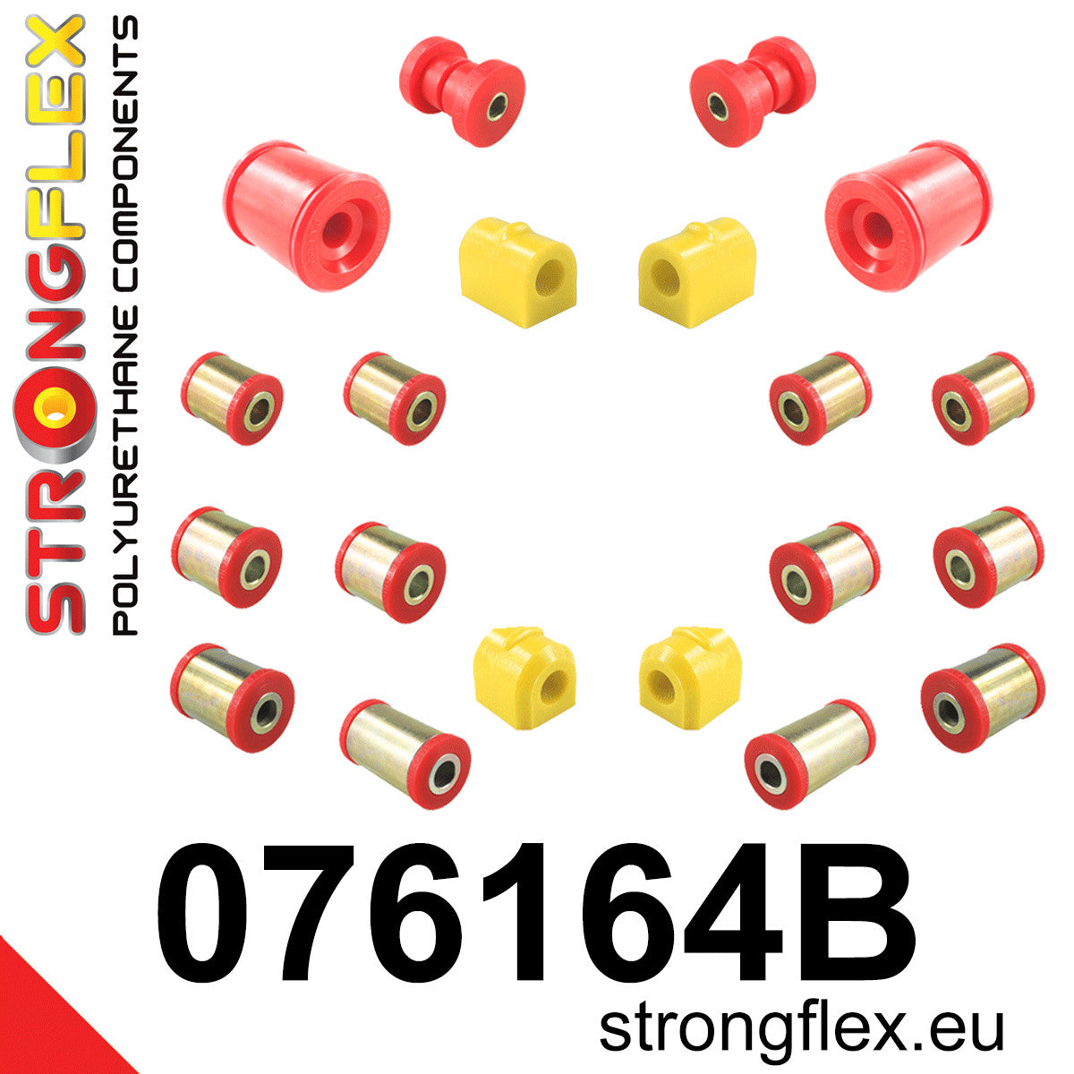 076164B Full suspension bush kit Standard (Red) Ford Focus MK3 (11-18)