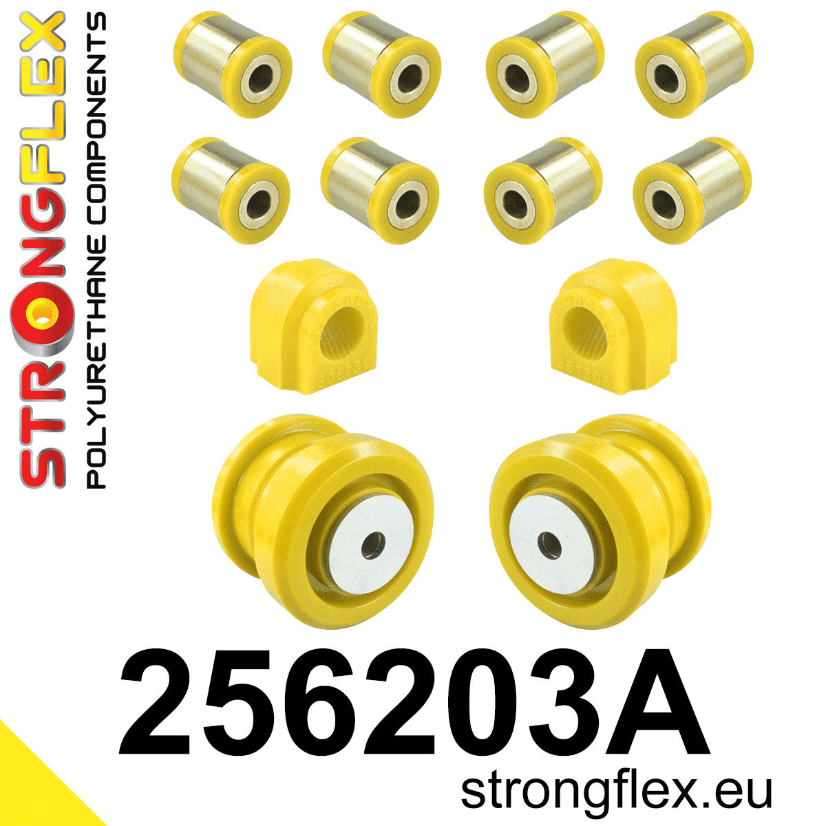 256203A Rear suspension bush kit up to 05/2003 SPORT Sport (Yellow) Mini R50/R52/R53 (00-06)