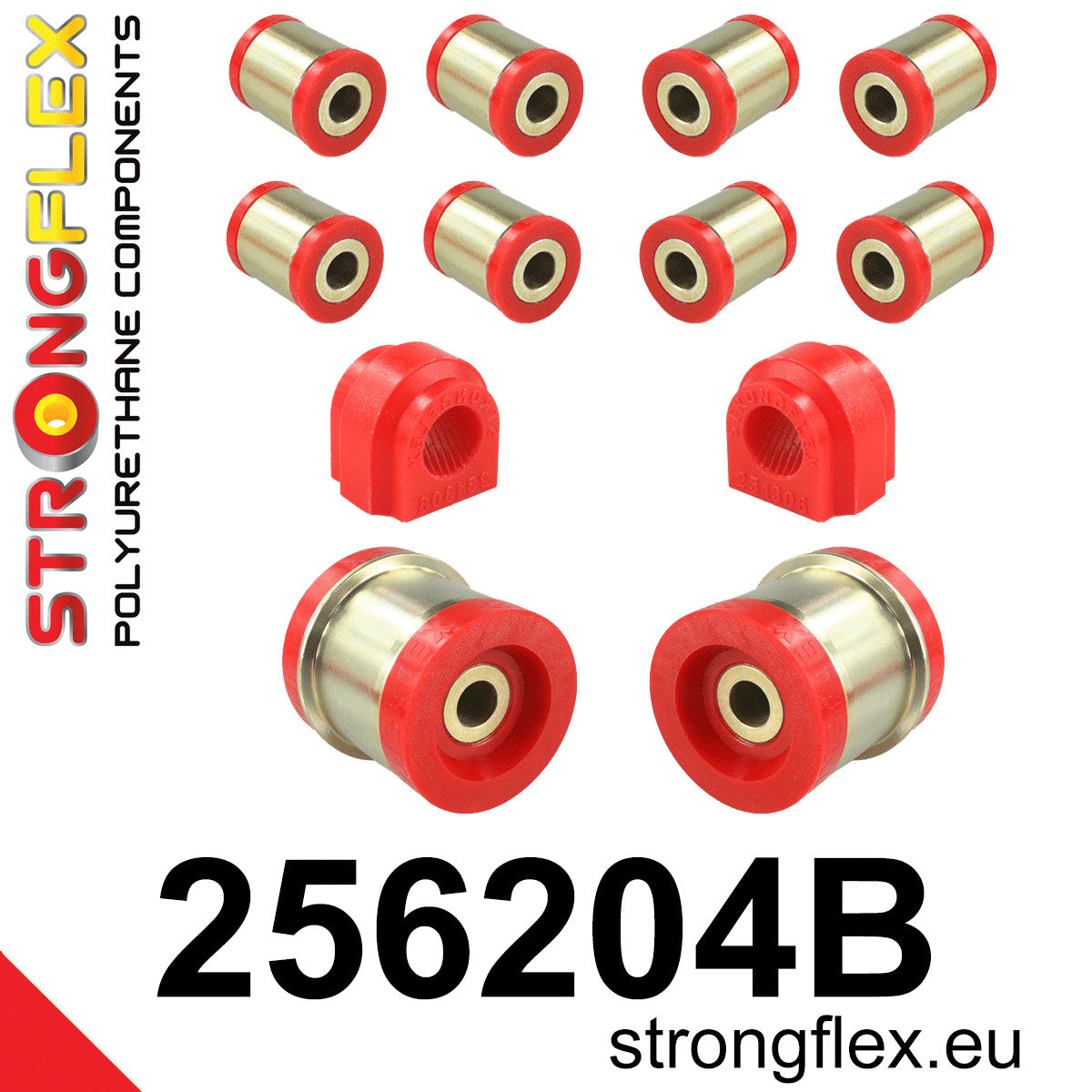 256204B Rear suspension bush kit from 05/2003 Standard (Red) Mini R50/R52/R53 (00-06)
