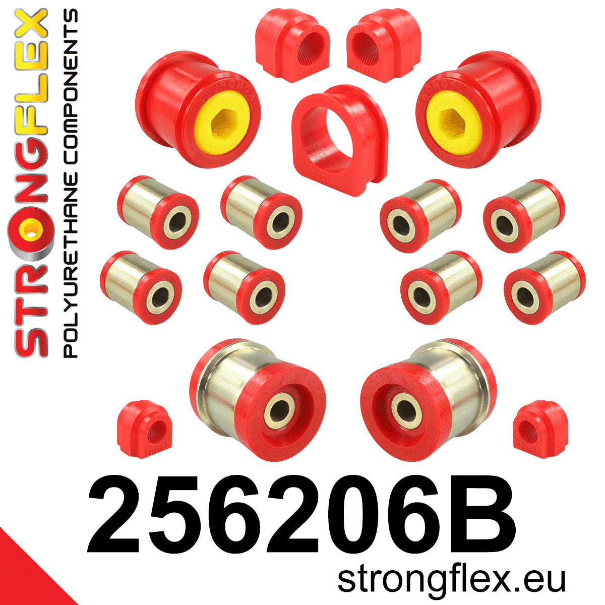 256206B Full suspension bush kit from 05/2003 Standard (Red) Mini R50/R52/R53 (00-06)