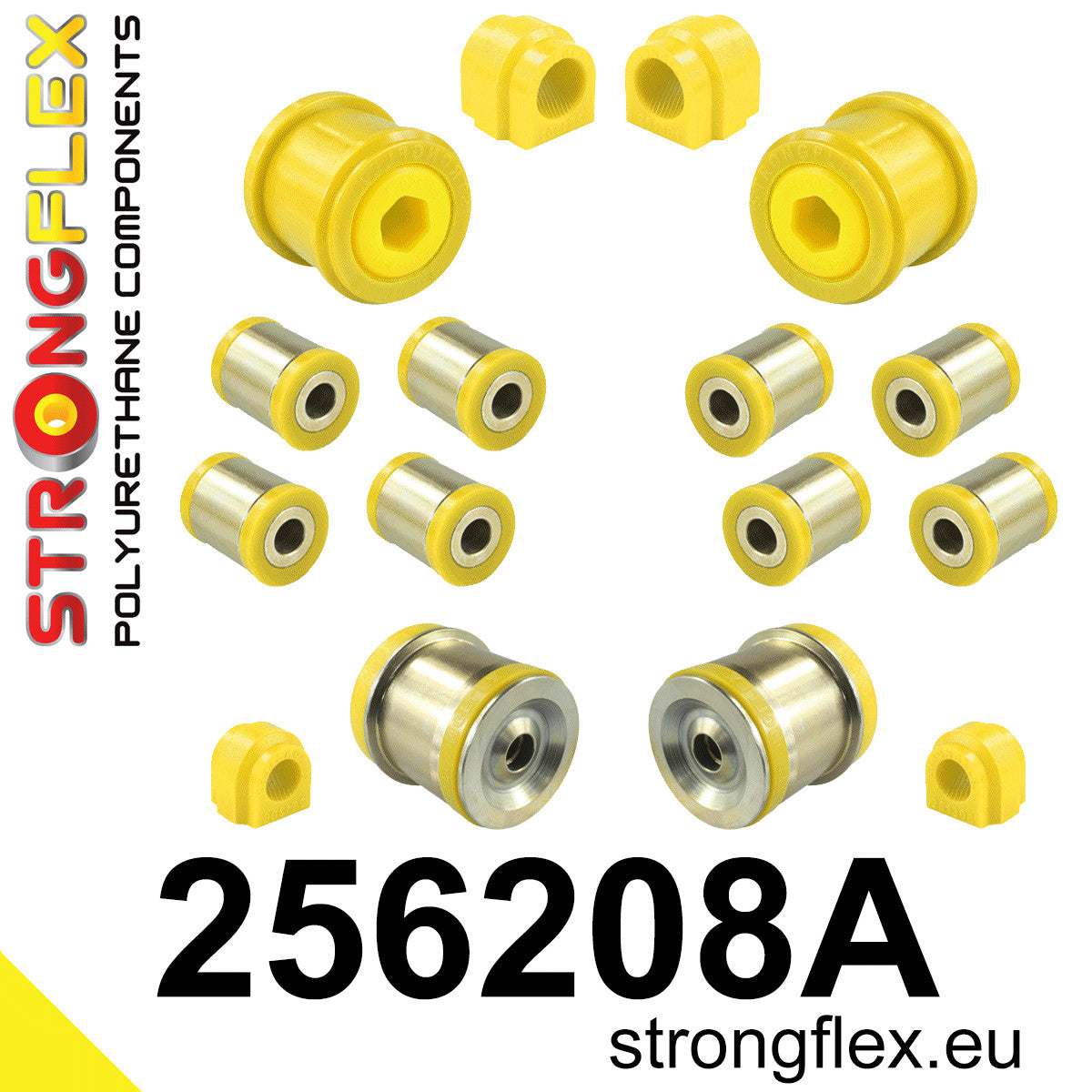 256208A Full suspension bush kit SPORT Sport (Yellow) Mini R55/R56/R57/R58/R59 (06-15)