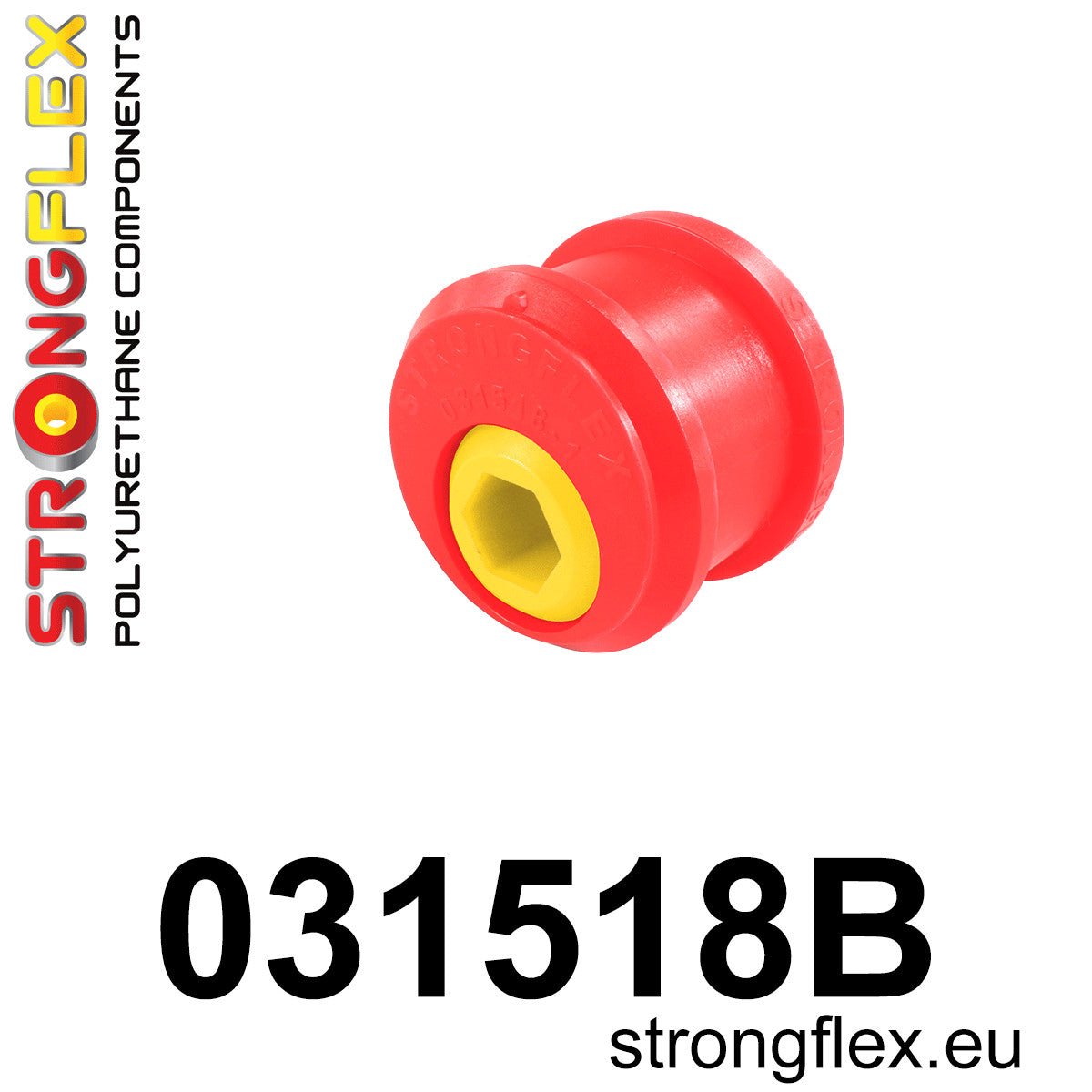 031518B Front lower arm bush 66mm - excentric Standard (Red) BMW Seria 3 IV (98-07) E46