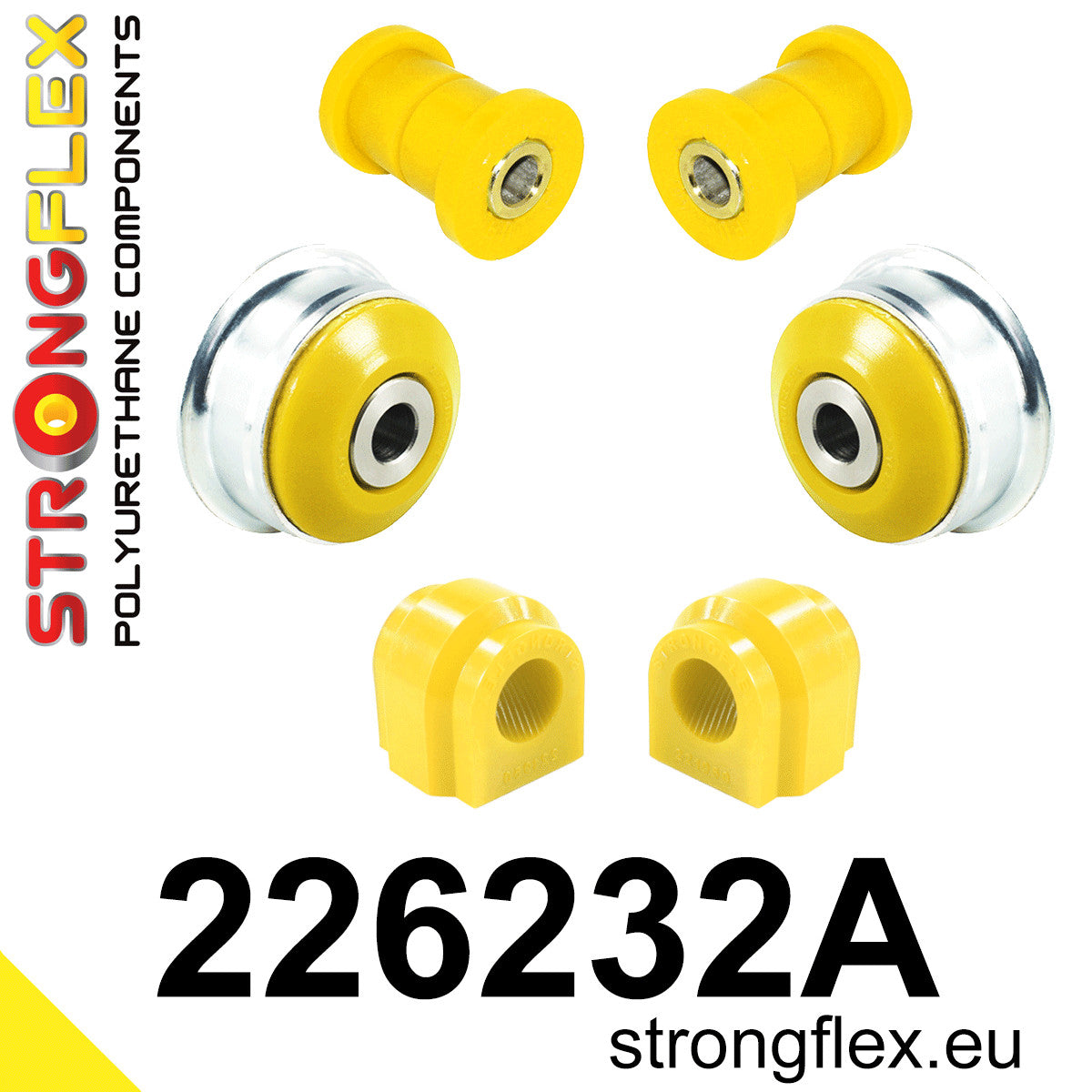 226232A Front suspension bush kit SPORT Sport (Yellow) Seat Ibiza V (17-) KJ1