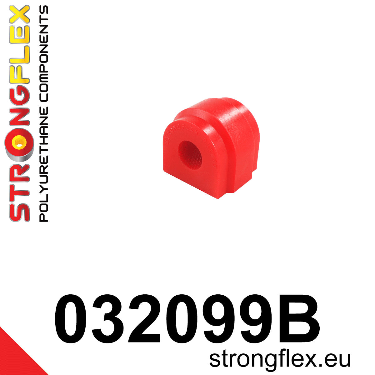 032099B Rear anti roll bar bush Standard (Red) BMW X3 II (10-17) F25