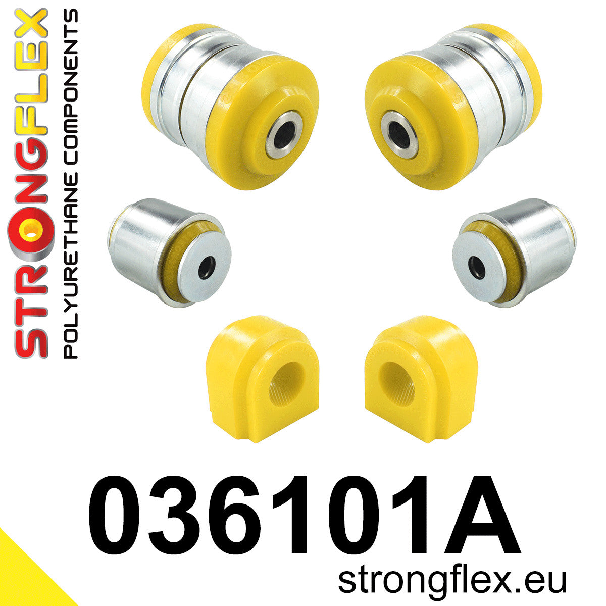 036101A Front suspension bush kit SPORT Sport (Yellow) BMW X3 II (10-17) F25