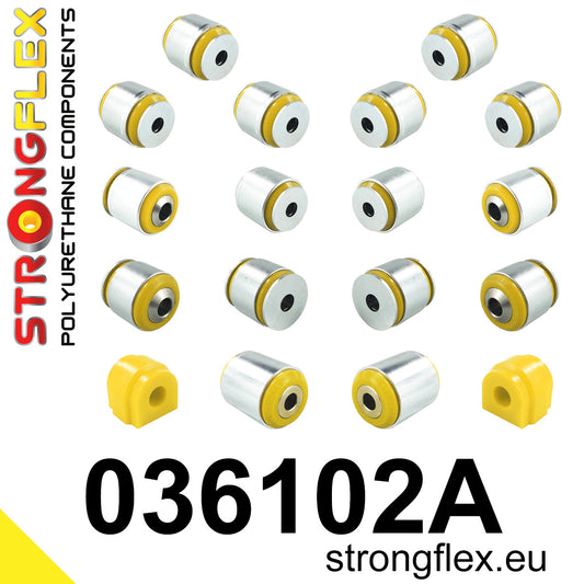036102A Rear suspension bush kit SPORT Sport (Yellow) BMW X3 II (10-17) F25