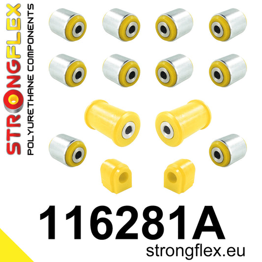 116281A Rear suspension bush kit SPORT Sport (Yellow) Mercedes Klasa A III (12-17) W176