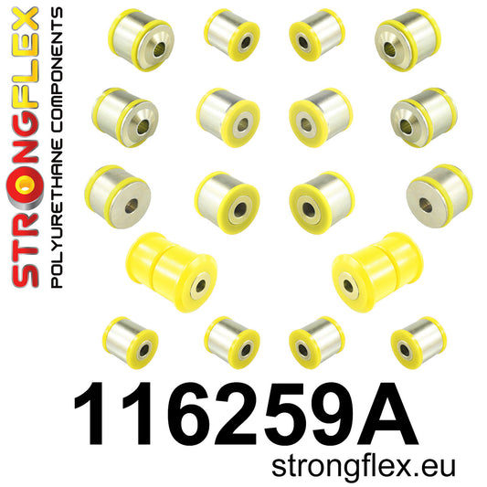 116259A Rear suspension bush kit SPORT Sport (Yellow) Mercedes Klasa E W211 (02-09)