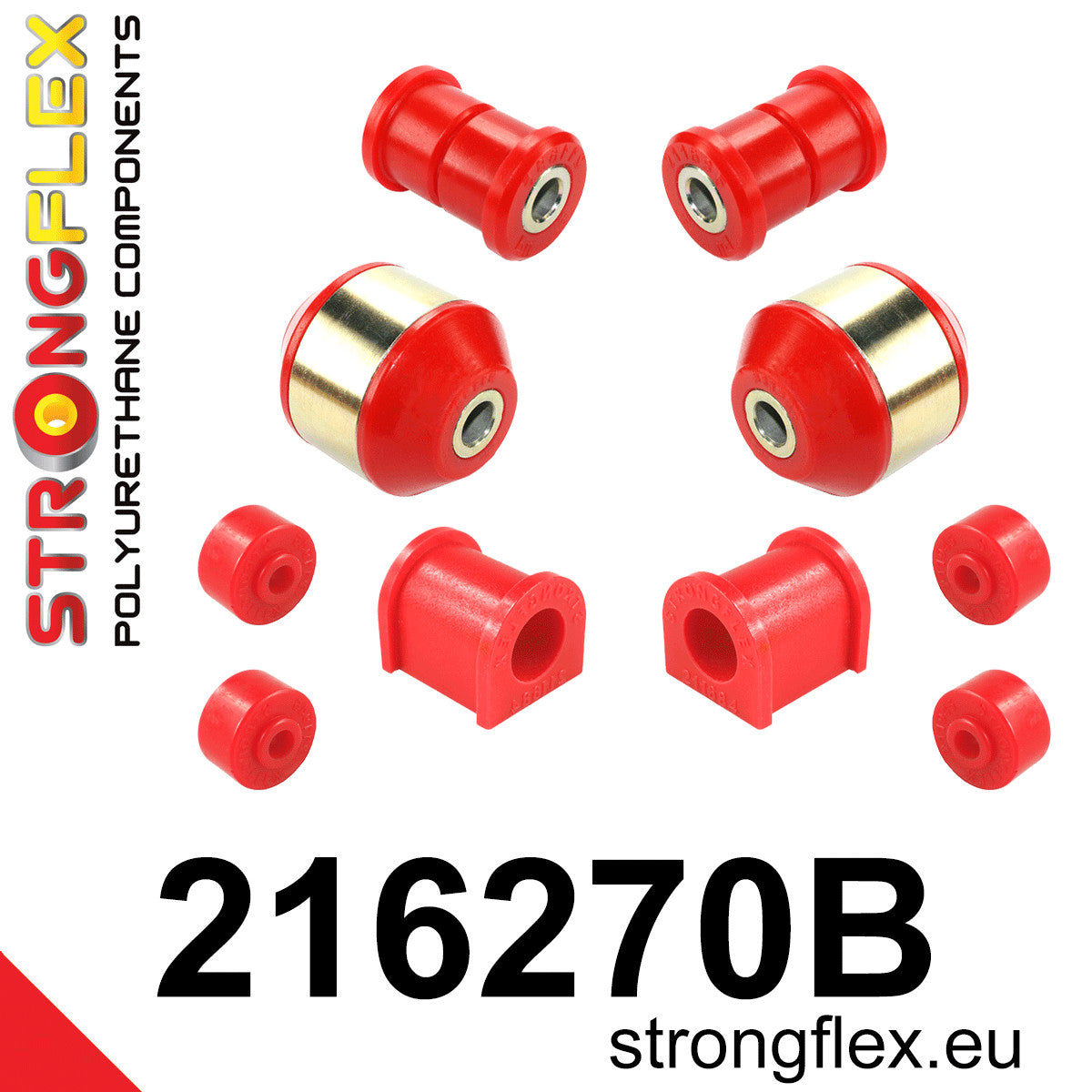 216270B Front suspension bush kit Standard (Red) Toyota MR2 III (99-07) W30