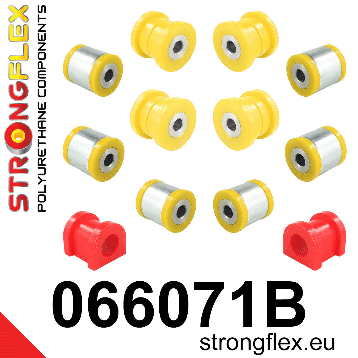 066071B Rear suspension bush kit Standard (Red) Dodge Journey I (08-20)
