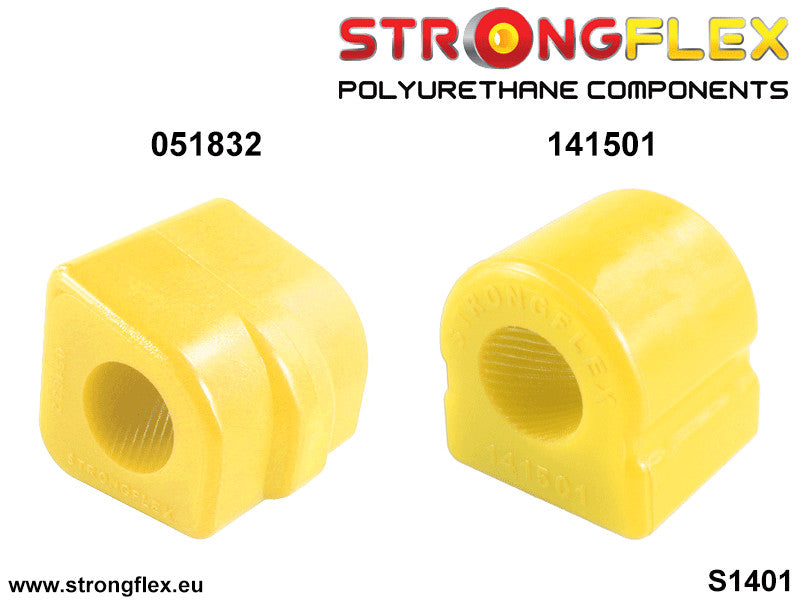 146101A Front suspension bush kit SPORT Sport (Yellow) Peugeot 207 (06-12)