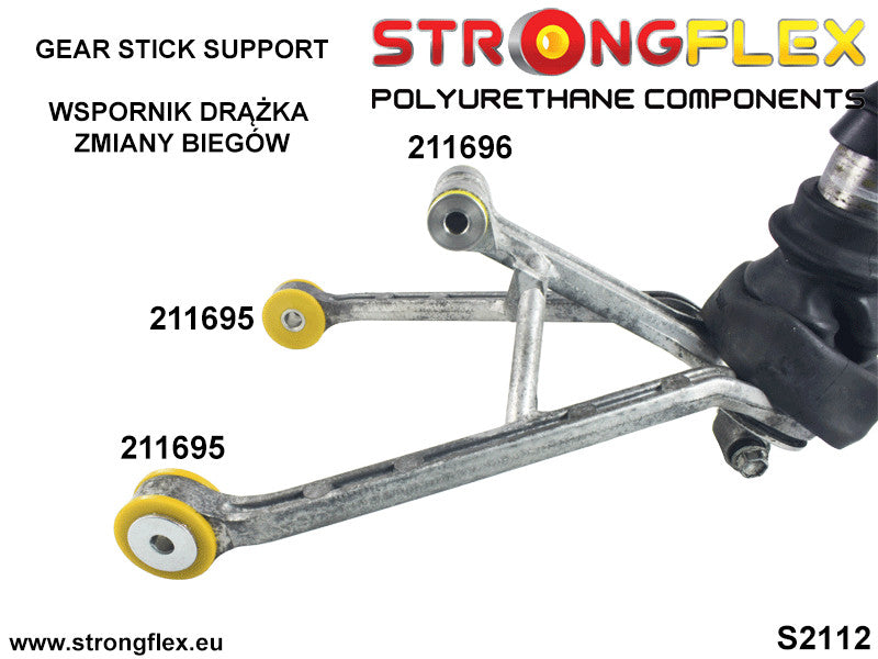211695A Gear lever support bushing - lower SPORT Sport (Yellow) Toyota Soarer III (91-00) Z30