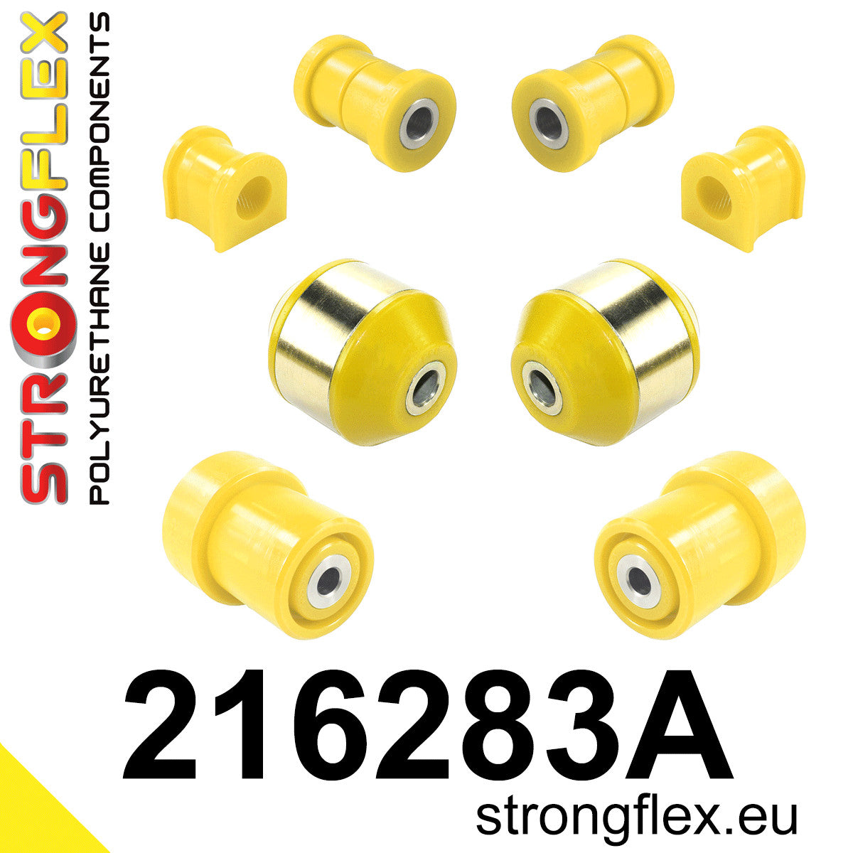216283A Suspension bush kit front and rear SPORT Sport (Yellow) Toyota Yaris I (99-05) P1