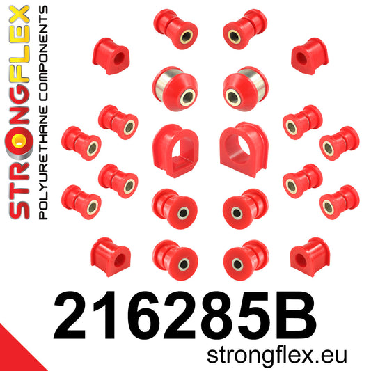 216285B Full suspension bush kit Standard (Red) Toyota Corolla VII (92-97) E100
