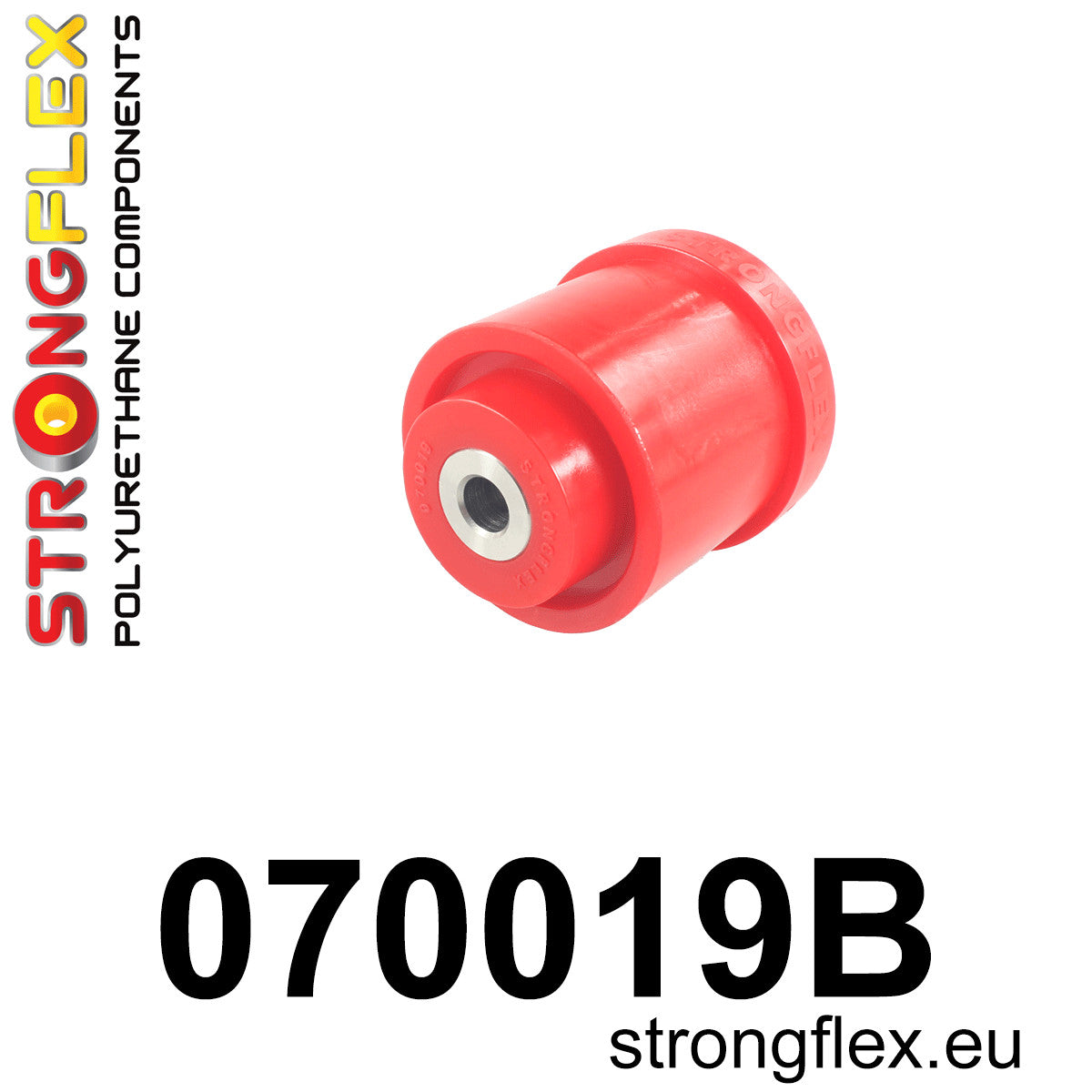 070019B Rear beam bush Standard (Red) Ford Fiesta MK7 / MK7 ST (08-17)