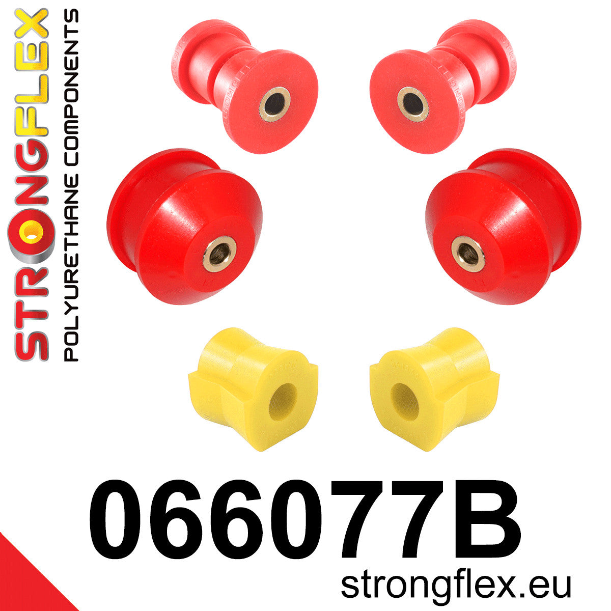 066077B Front suspension bush kit Standard (Red) Citroën Nemo (08-17)