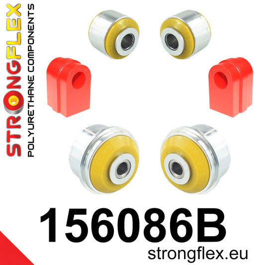 156086B Front suspension bush kit Standard (Red) Renault Mégane III (09-17)