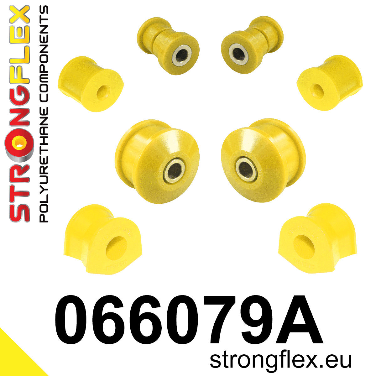 066079A Front suspension bush kit SPORT Sport (Yellow) Fiat Punto II (99-05)