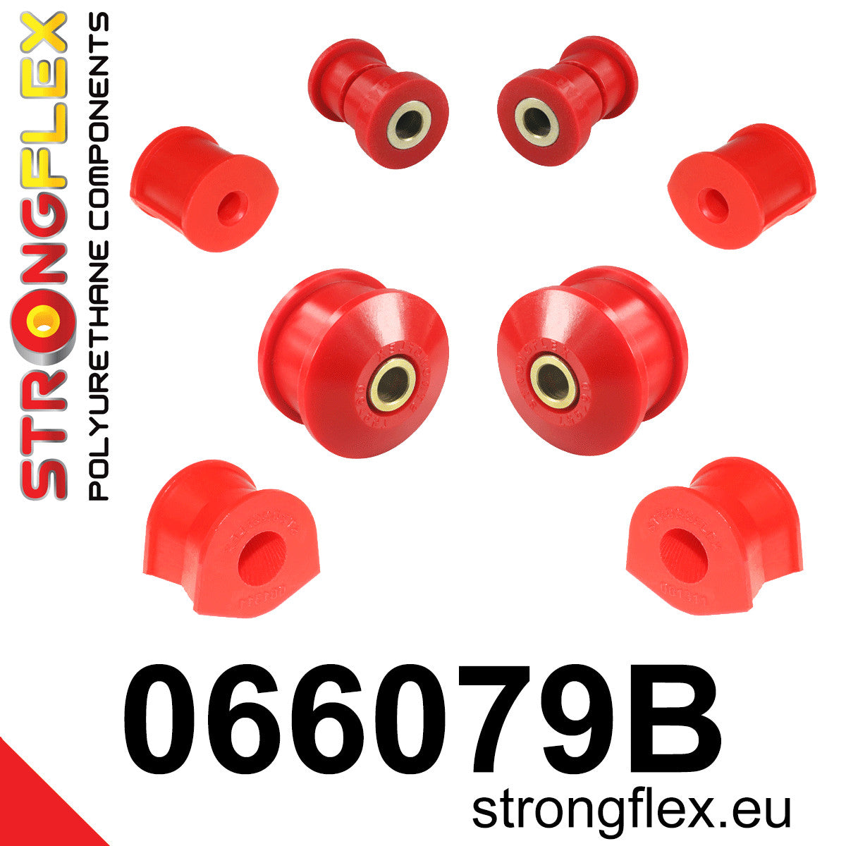 066079B Front suspension bush kit Standard (Red) Fiat Punto II (99-05)