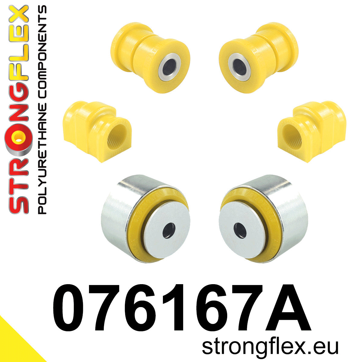 076167A Front suspension bush kit SPORT Sport (Yellow) Ford Fiesta MK8 / MK8 ST (17-)
