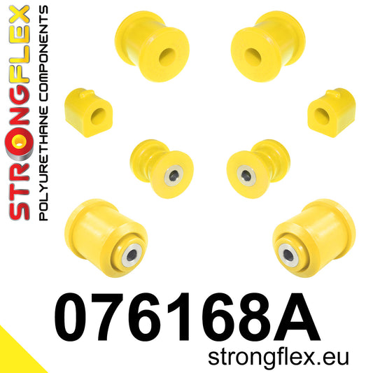 076168A Front suspension and ream beam bush kit SPORT Sport (Yellow) Ford Fiesta MK6 / MK6 ST (02-08)