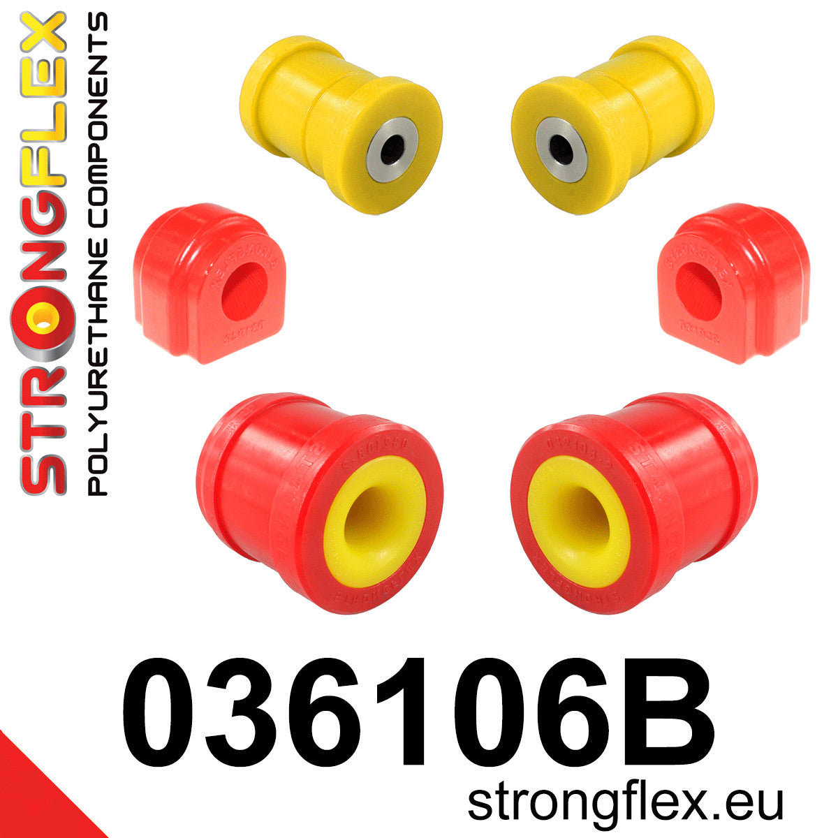 036106B Front suspension bush kit Standard (Red) Mini F55/F56/F57 (13-)