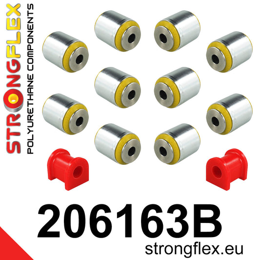 206163B Rear suspension bush kit Standard (Red) Suzuki Kizashi (09-15) FWD