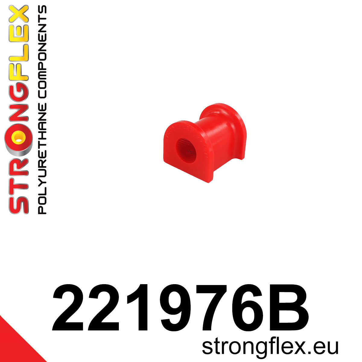 221976B Rear anti roll bar inner bush Standard (Red) Volkswagen T5 (03-15) Caravelle, Multivan, Transporter