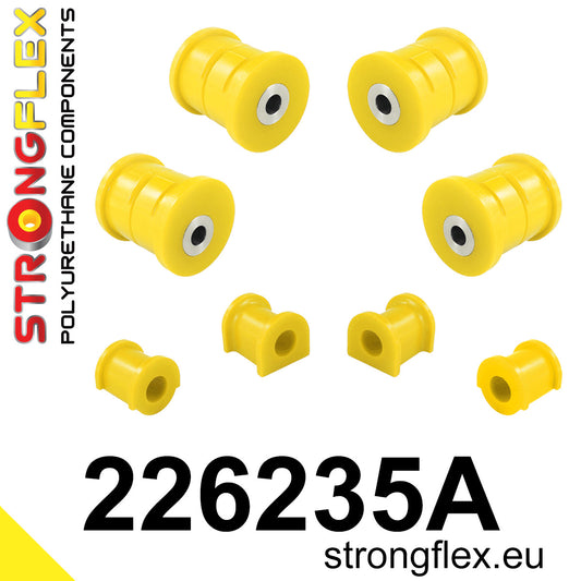 226235A Rear suspension bush kit SPORT Sport (Yellow) Volkswagen T5 (03-15) Caravelle, Multivan, Transporter