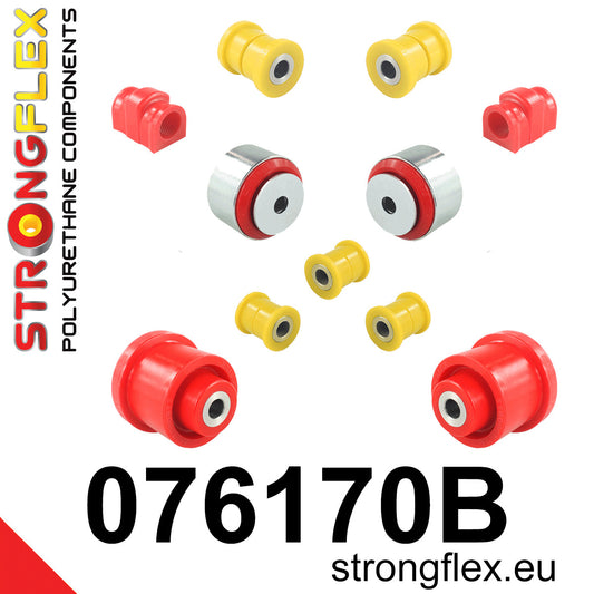 076170B Full suspension bush kit Standard (Red) Ford Fiesta MK8 / MK8 ST (17-)
