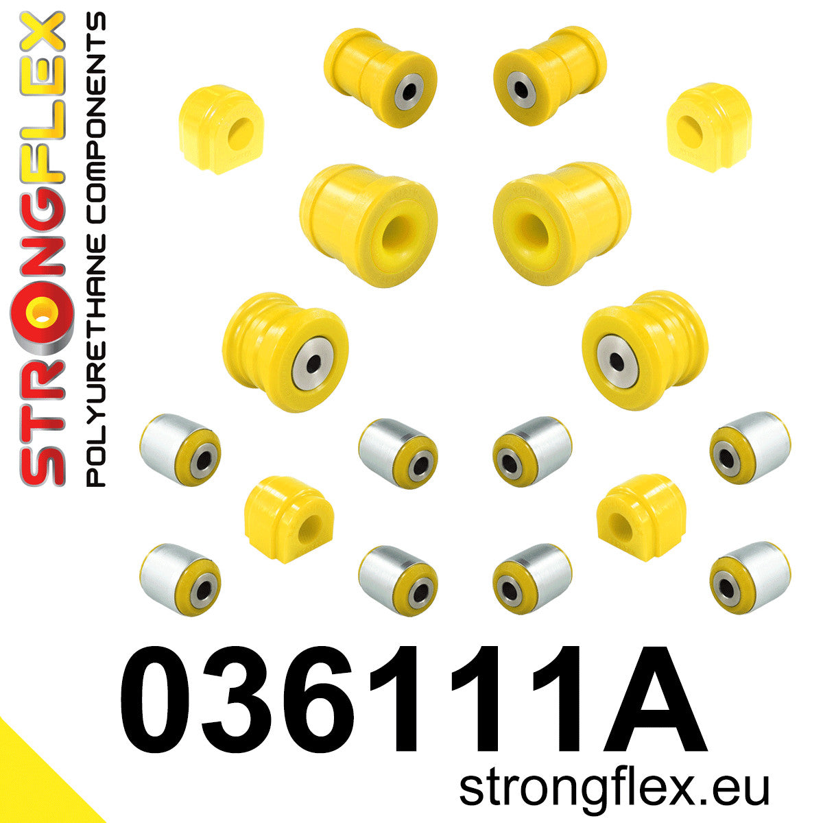 036111A Full suspension polyurethane bush kit SPORT Sport (Yellow) Mini F55/F56/F57 (13-)