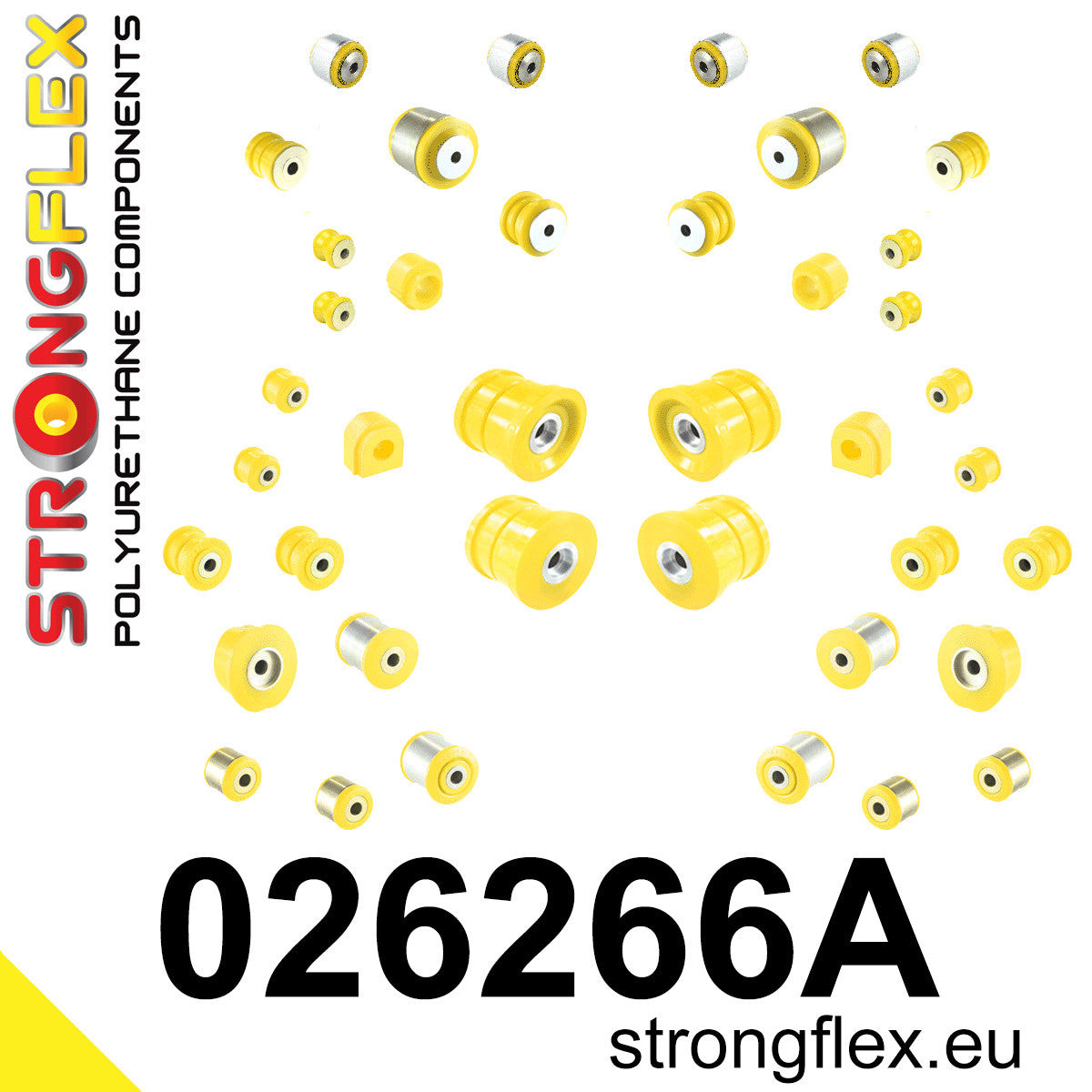 026266A Full suspension polyurethane bush kit SPORT Sport (Yellow) Audi A6 / S6 / RS6 C7 (11-18)