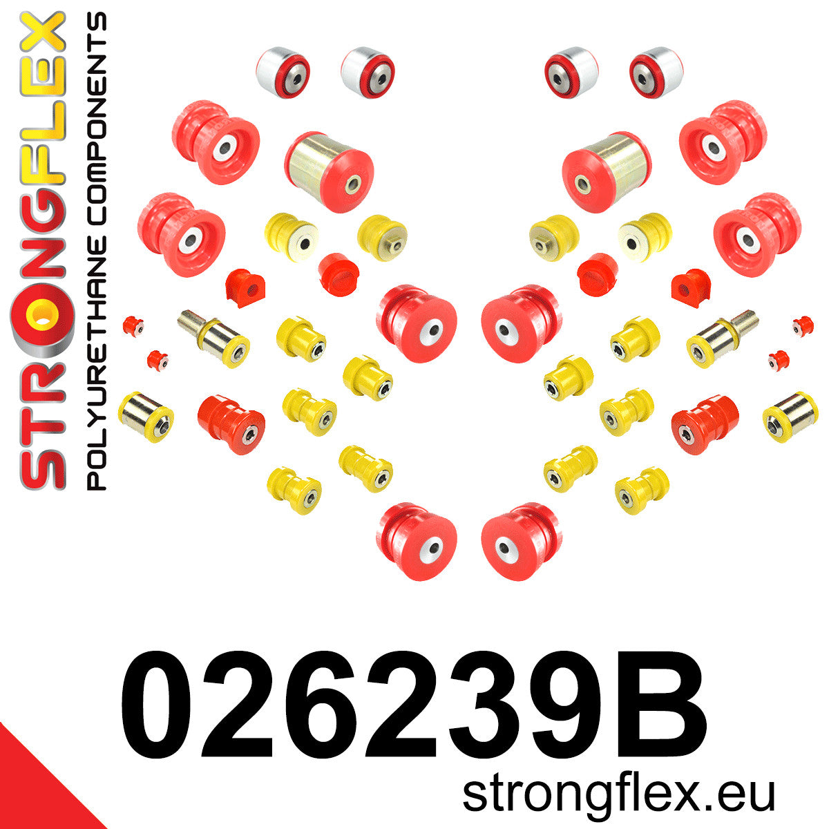 026239B Full suspension bush kit Standard (Red) Audi A6 / S6 / RS6 C5 (97-04)