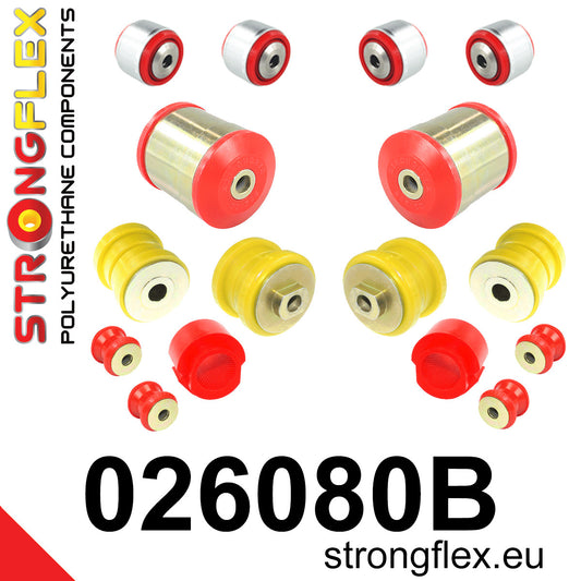 026080B Front suspension bush kit Standard (Red) Audi A6 / S6 / RS6 C5 (97-04)