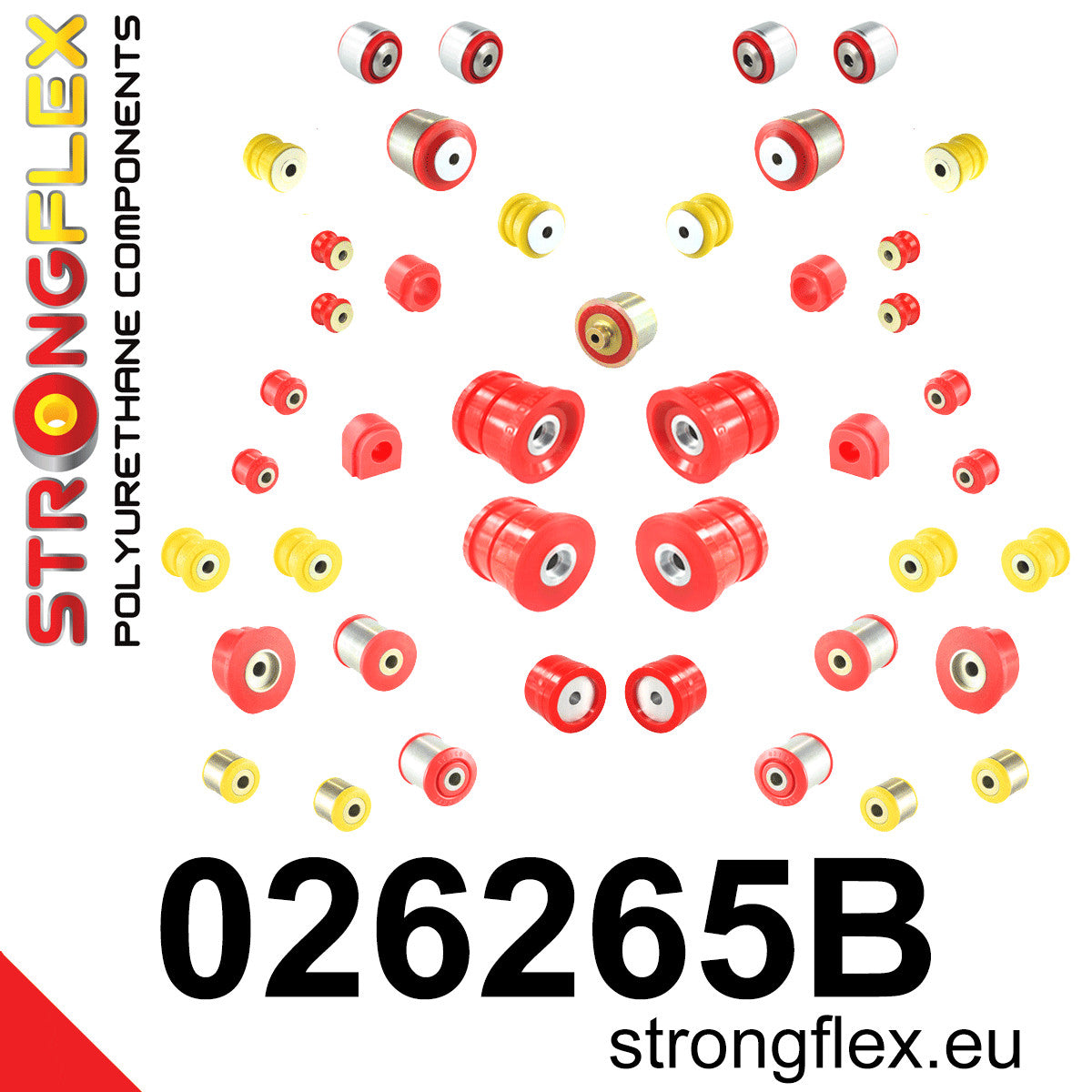 026265B Full suspension polyurethane bush kit Standard (Red) Audi A6 / S6 / RS6 C7 (11-18)