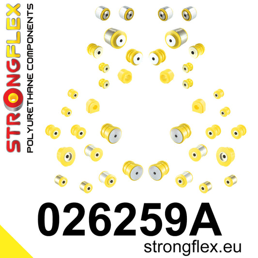 026259A Full suspension polyurethane bush kit SPORT Sport (Yellow) Audi A4 / S4 / RS4 IV (07-15) B8