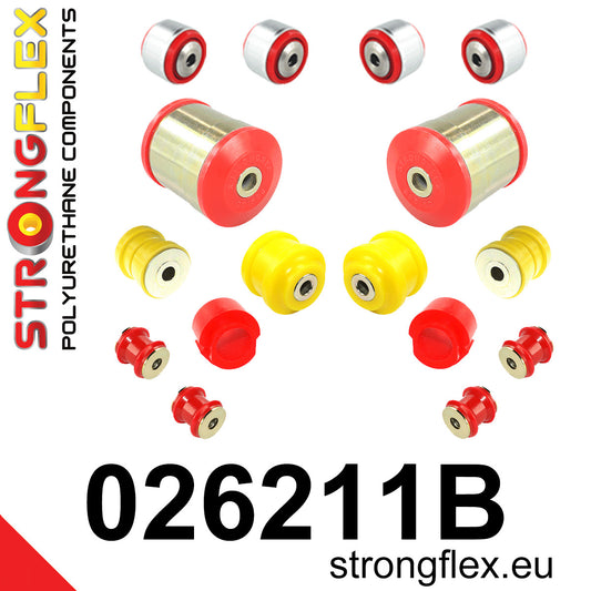 026211B Front suspension bush kit Standard (Red) Audi A6 / S6 / RS6 C6 (04-11)