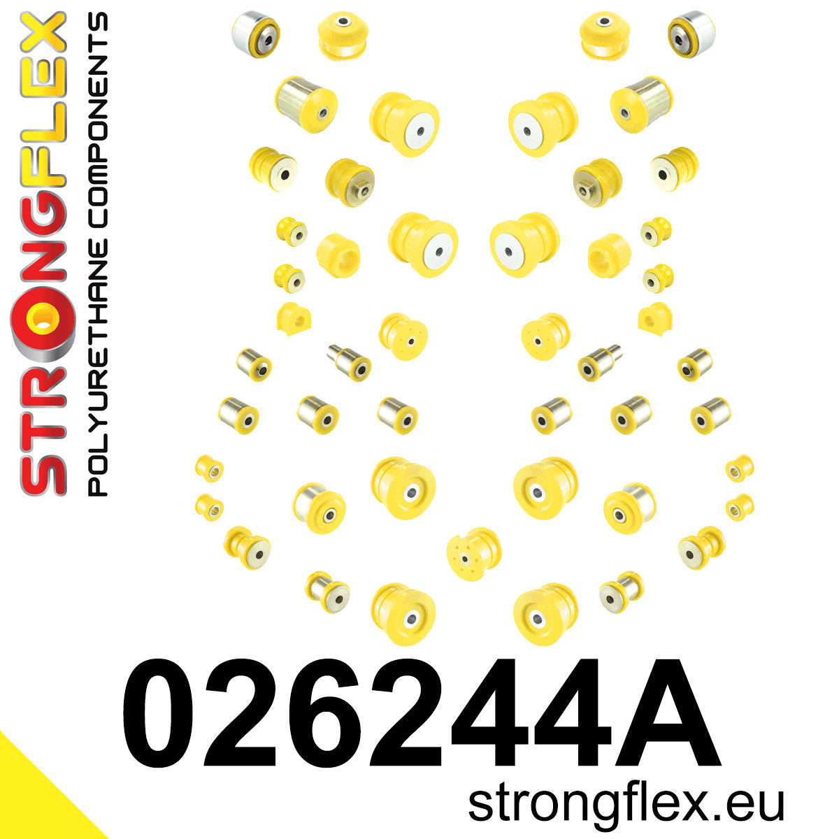 026244A Full suspension polyurethane bush kit SPORT Sport (Yellow) Audi A8 / S8 D2 (94-02)