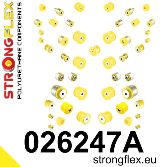 026247A Full suspension polyurethane bush kit SPORT Sport (Yellow) Audi A8 / S8 D3 (02-09)